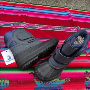 Kids' Navy and Black Snow Boots